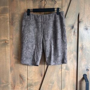 She + Sky Gray High Waist Biker shorts